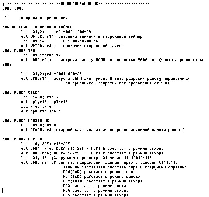 Код для контроллера